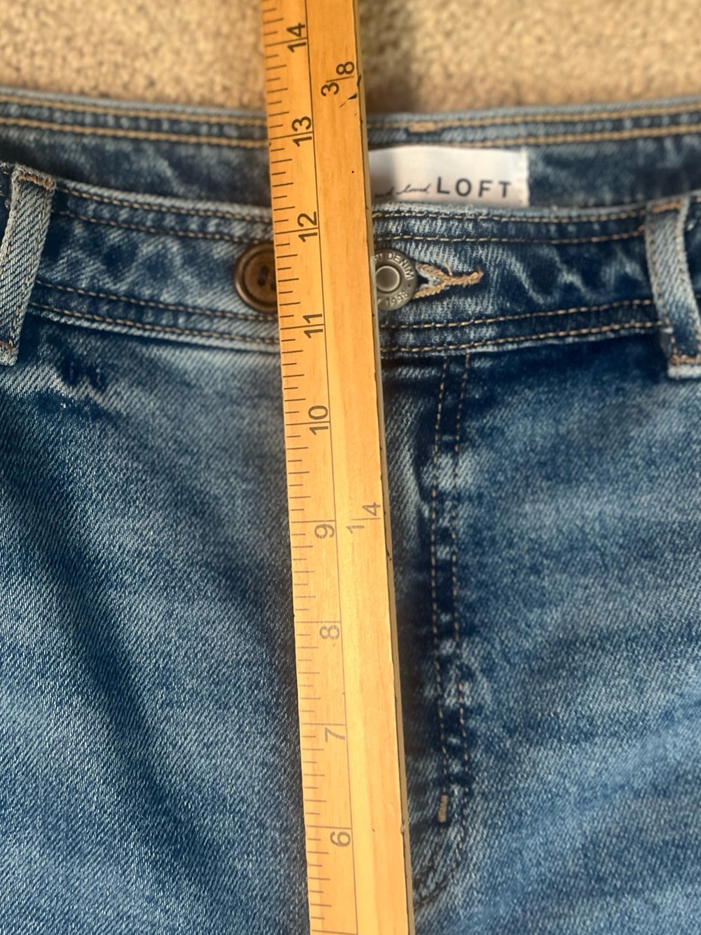 Loft Barrel Leg Jeans Womens 10/30 Medium Wash Casual Horseshoe  Hi Rise 2025 - Picture 9 of 11